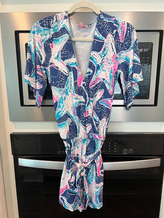 Lilly Pulitzer Dresses & Skirts - Lilly Pulitzer Beacon Wrap Dress - Starfish Print - Size Medium